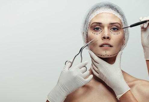 Women pre-op plastic surgery